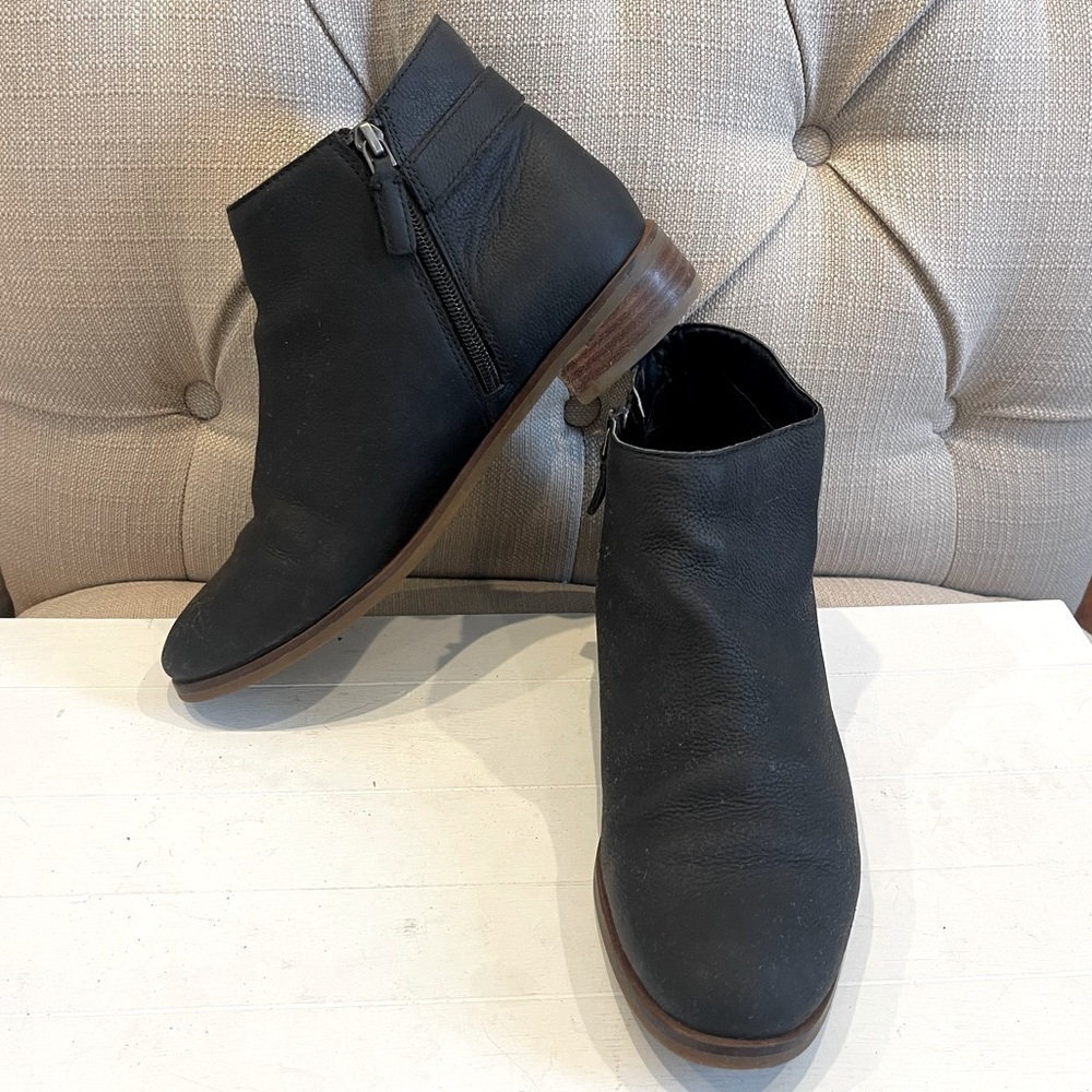 Cole Haan Lilah Booties Buckle Ankle Leather Black 212912